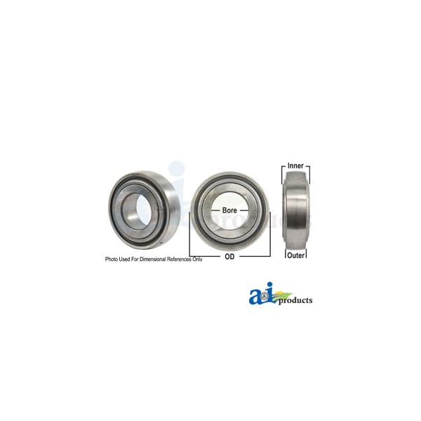 Disc Bearing; Spherical, Round Bore, Pre-Lube 3" x3" x1"